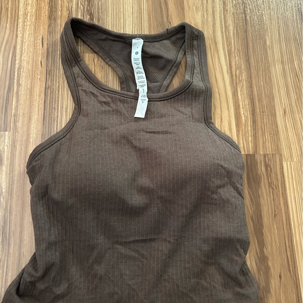 Lululemon Brown Ebb to Street Tank